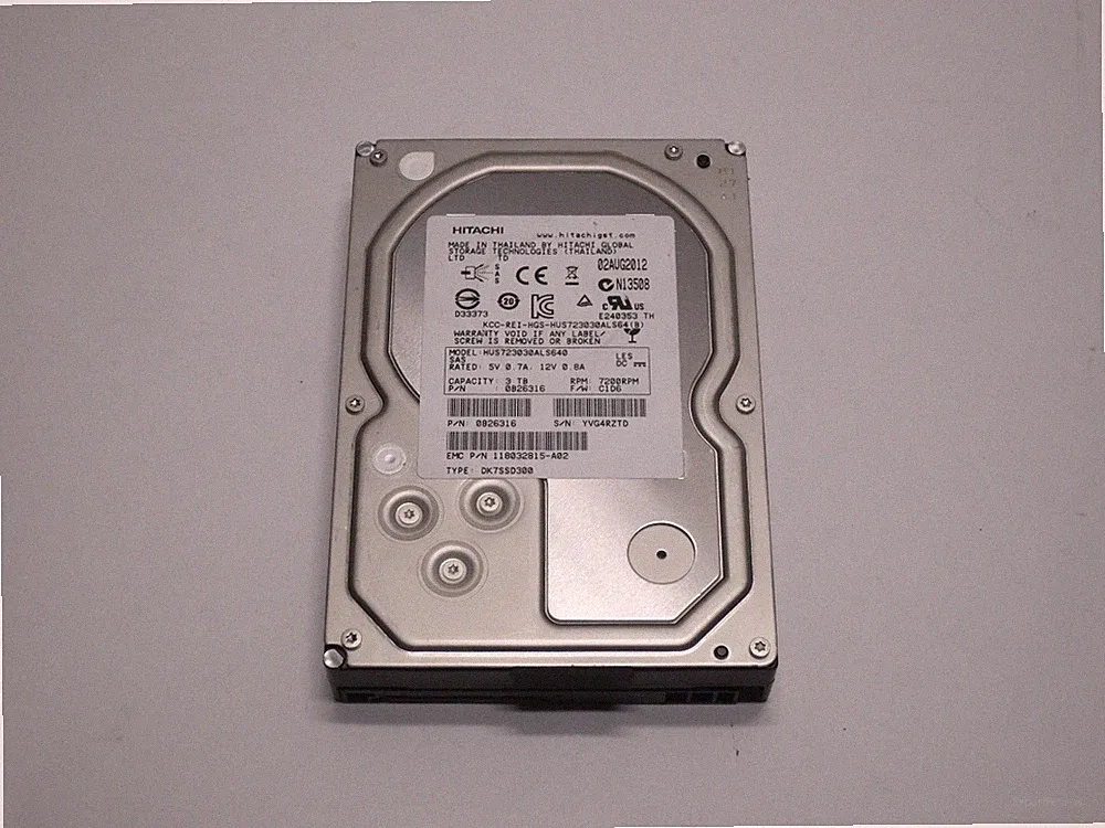 Hitachi HUS723030ALS640 3TB 7200RPM 3.5" SAS Internal Hard Drive