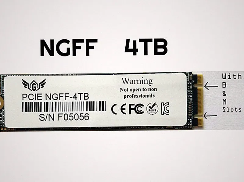 HOT SELLING 4TB M.2 PCIe NGFF Fast Speed SSD for PC 4TB SATA SSD w/Free ship