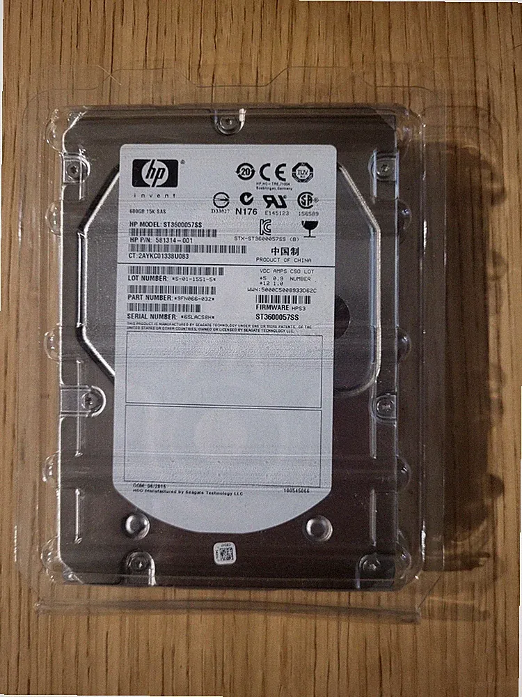 HP 600GB 15K SAS 2.5" Enterprise HDD ST3600057SS New 9FN066-032 - 581314-001