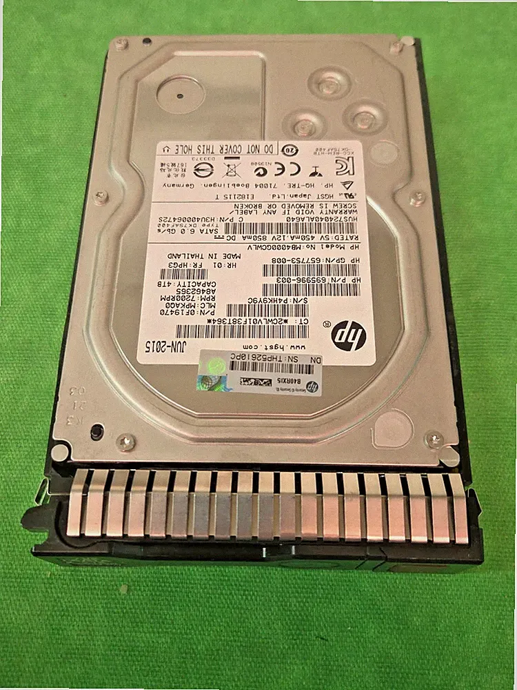 HP 693720-001 4TB 7.2K 6G HGST LFF 3.5" SATA HDD W/ Caddy 87% LIFE REMAIN