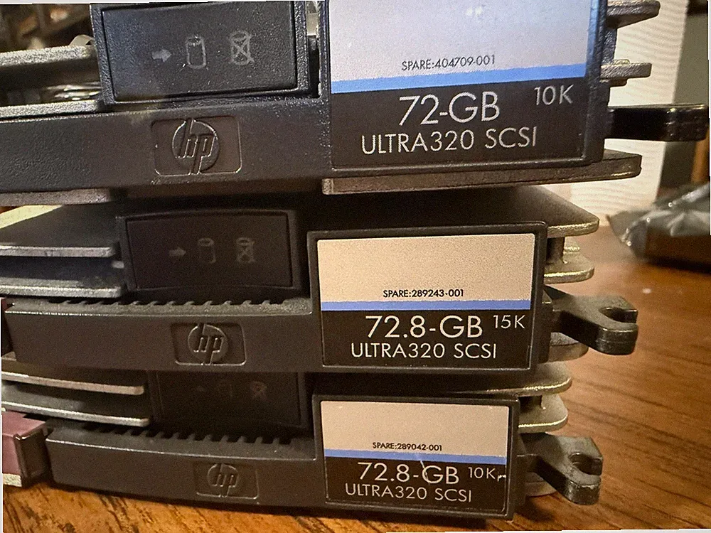 HP 72.8GB 10K Ultra320 SCSI Hot Swappable Hard Drive
