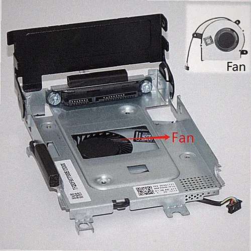 HP EliteDesk Mini 800 600 G6 G7 G8 G9 Hard Drive Caddy w Chassis Fan SATA Cable