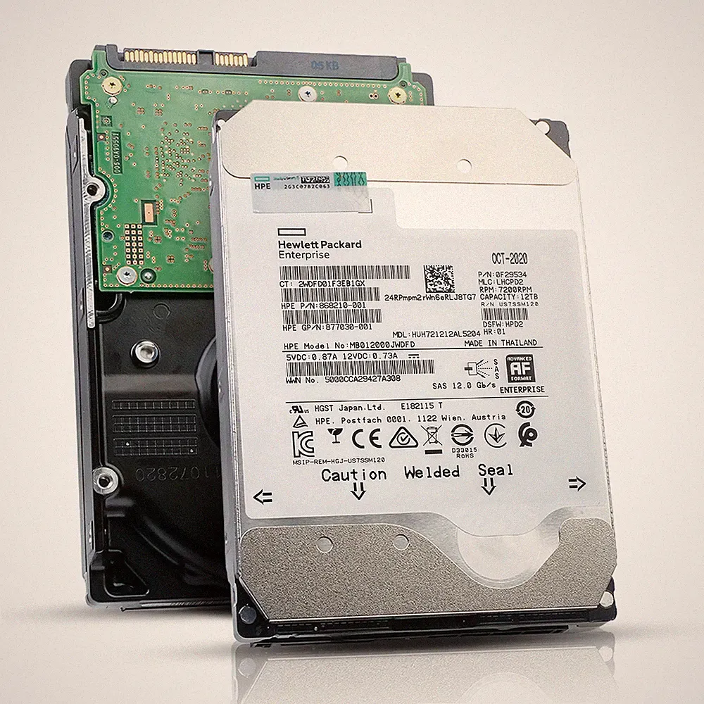 HP/HGST DC HC520 12TB HUH721212AL5204 0F29534 7.2K RPM SAS 12Gb/s 512e 3.5" HDD