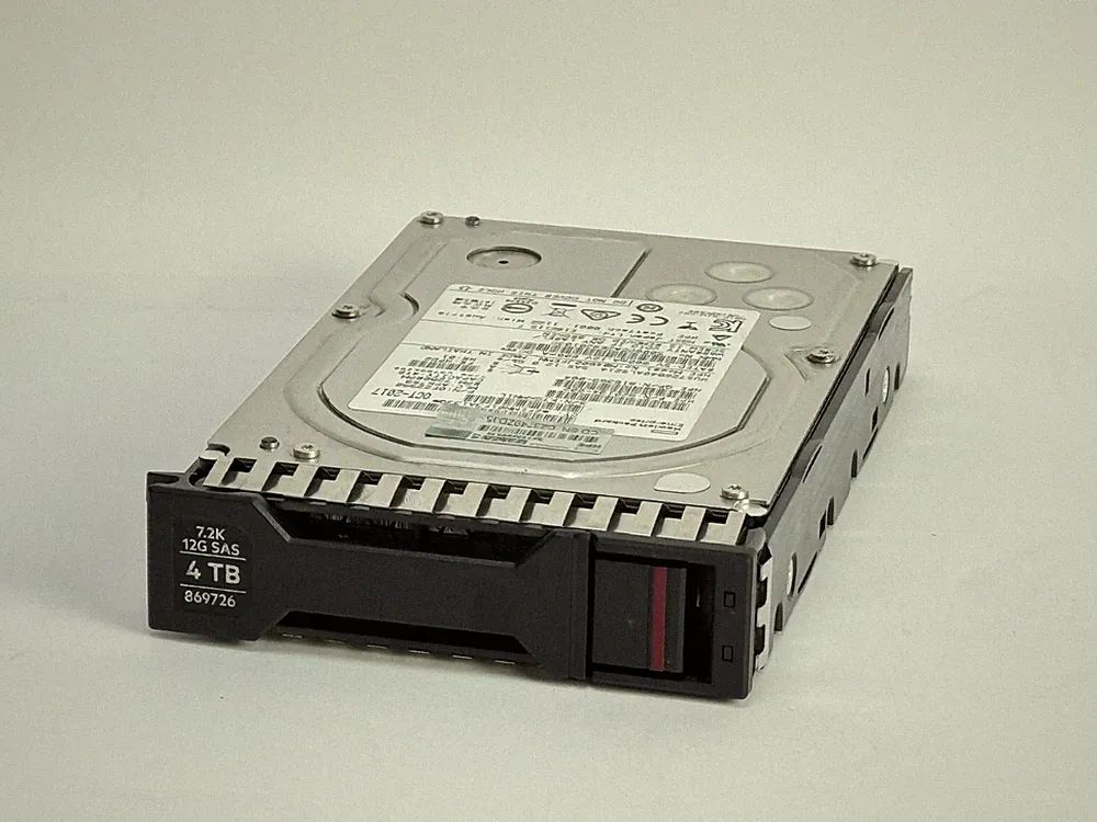 HPE 869726-001 4TB 7.2K SAS 12G 3.5" LFF HDD Hard Drive HGST BC Basic Carrier