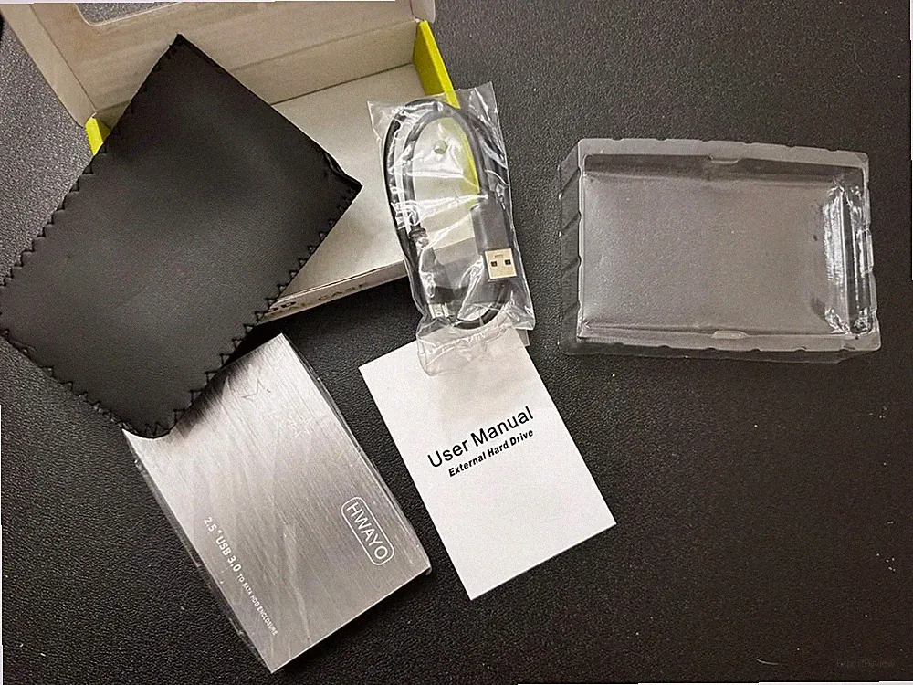 HWAYO 2.5" Ultra Slim Portable HDD 750GB for PC/Mac/Laptop External Hard Drive