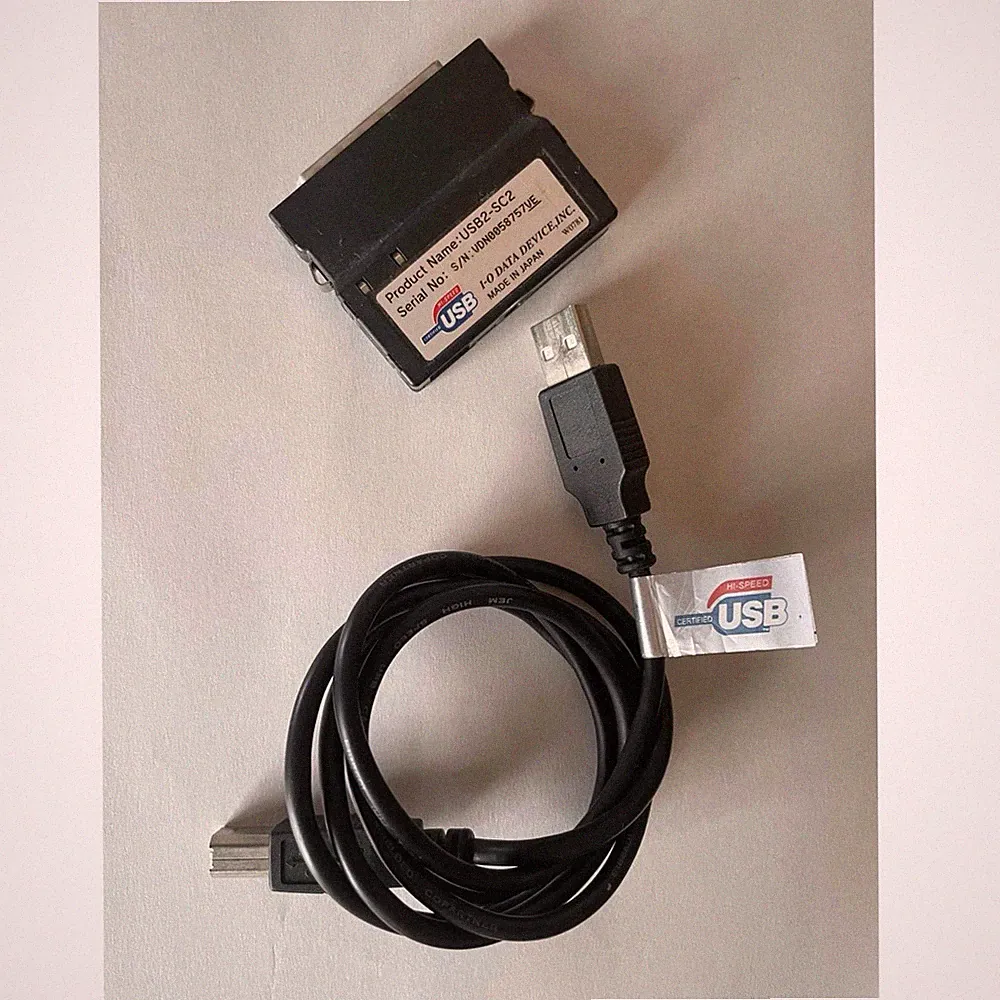 I-O DATA USB2-SC USB 2.0 to SCSI Adapter for Coolscan, VueScan, MO, HDD No Box