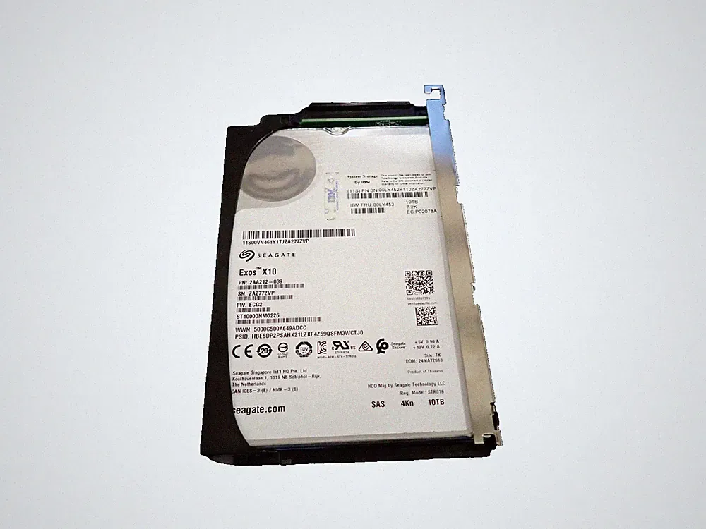 IBM 00LY453 HDD, 10TB 7.2K DISK SAS-1200 3.5IN, ESS Internal Hard Disk Drives