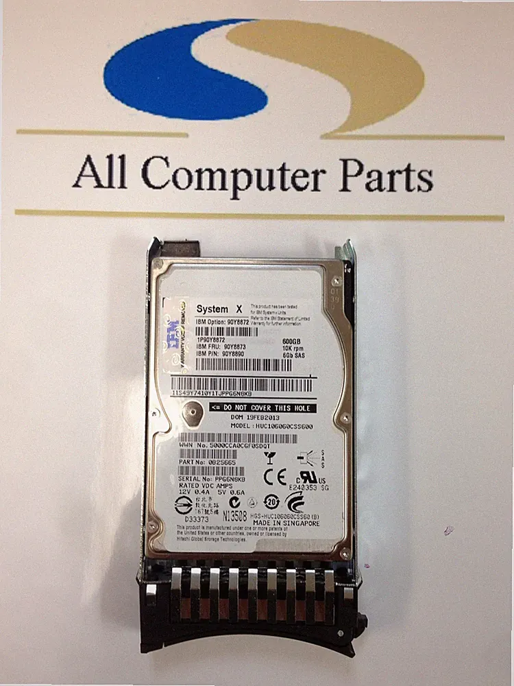 IBM 500GB SAS 7200 RPM 2.5IN 6GBPS Nl Sff Slim-hs HDD