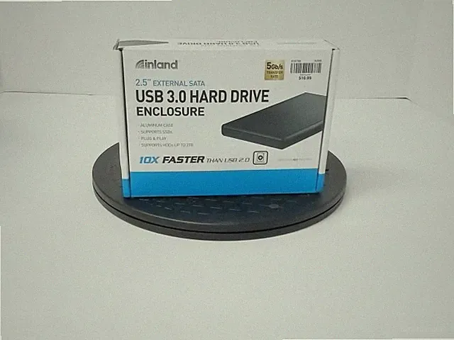 inland 2.5" External SATA USB 3.0 Hard Drive Enclosure