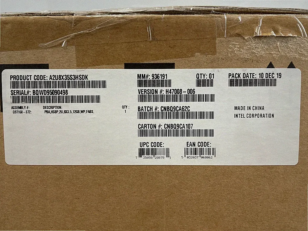 Intel Hot Swap Internal Hard Drive Cage R2308 R2312 ✅❤️️✅❤️️ NEW