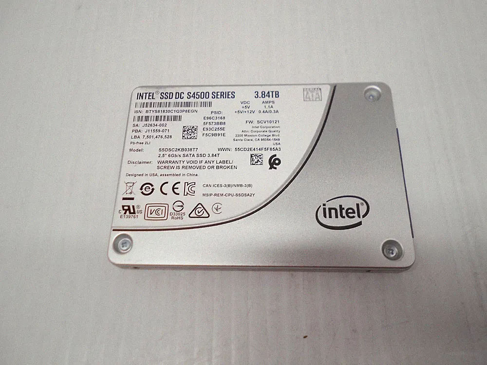 Intel SSDSC2KB038T7 3.84TB SSD SATA 2.5 Server Laptop Desktop PC Hard Drive 4TB