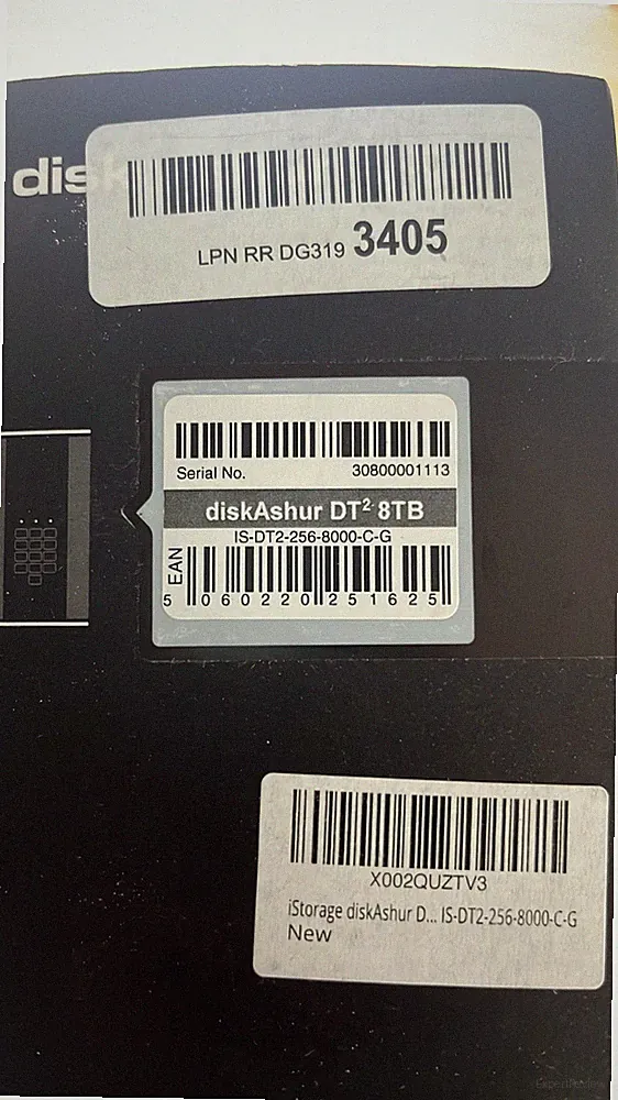 iStorage diskAshur DT2 8TB Encrypted Desktop HDD USB 3.1
