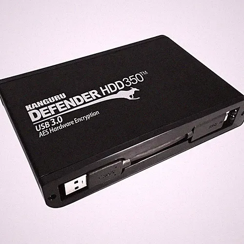 Kanguru Defender HDD350 5 TB FIPS 140-2 Certified - Hardware Encrypted Hard Driv