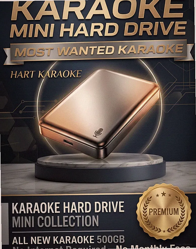 Karaoke Hard Drive Collection Player Mini Edition - 500GB - Most Wanted Karaoke