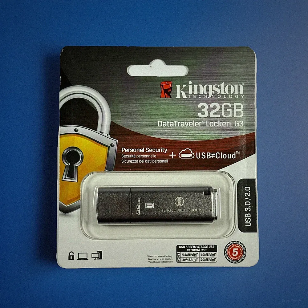 Kingston 32GB DataTraveler Locker+ G3 USB 3.0 Hardware Encrypted Flash Drive
