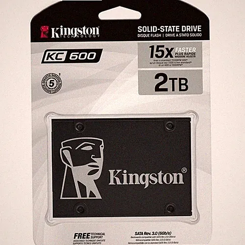 Kingston KC600 2 TB Solid State Drive - 2.5 Internal - SATA (SATA/600) - 3.5 C