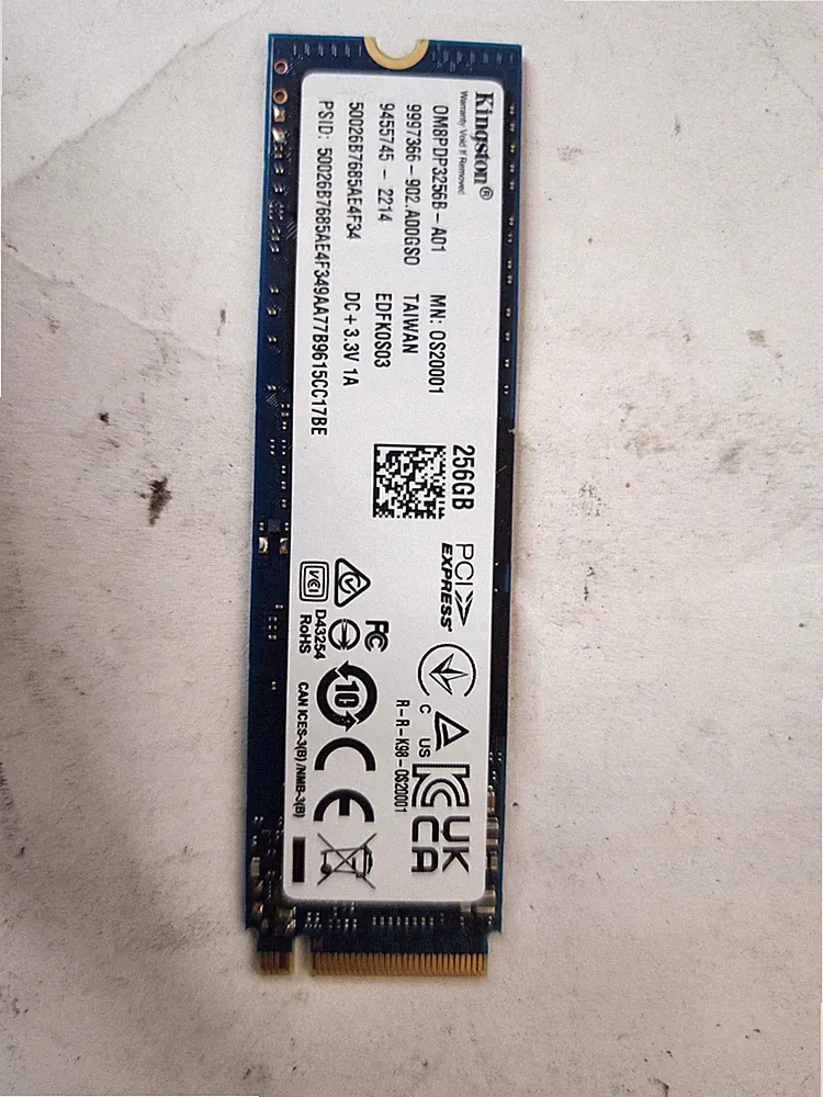 Kingston OM8PDP3256B-A01 256GB M.2 2280 NVMe PCI Express SSD