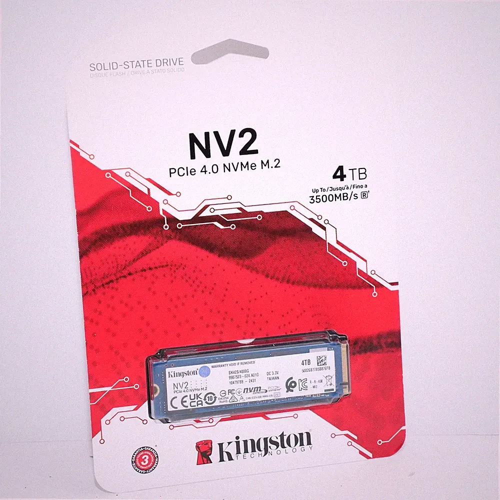 Kingston SNV2S 4TB Internal SSD PCIe Gen 4 x4 NVMe Solid State Drive