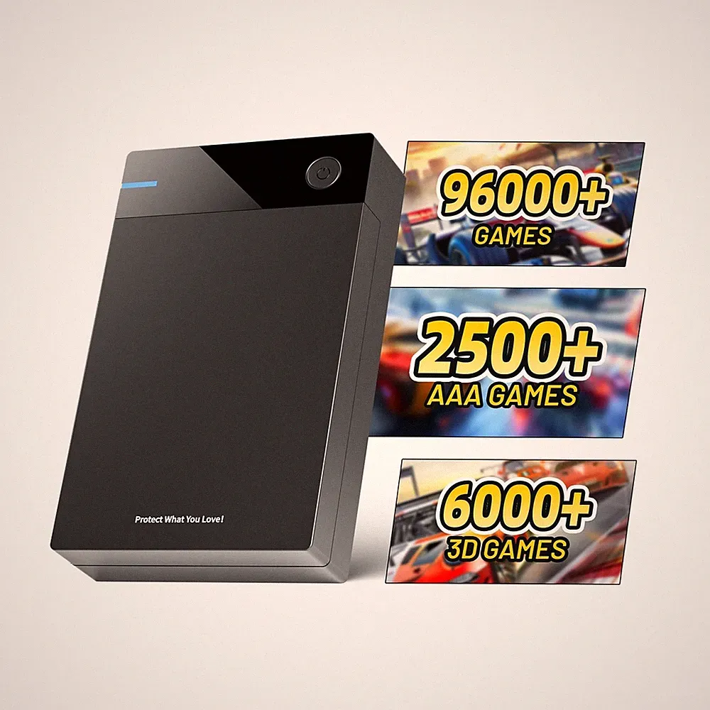 Kinhank 12T External HDD with 96,000+ Classic Games,Retro Game Hard Drive Inc...