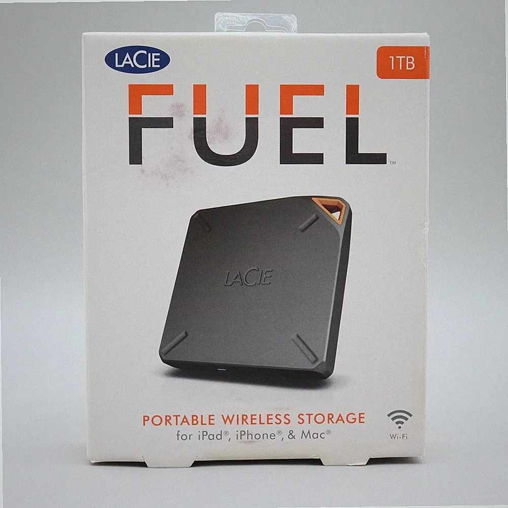 LaCie Fuel 1TB Portable Wireless Storage for iPad iPhone Mac NEW