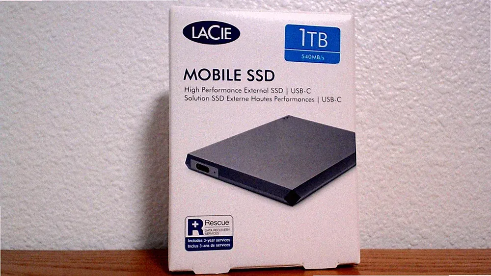 Lacie Mobile SSD 1TB High Performance External SSD USB 3.1 Type-C STHM1000400