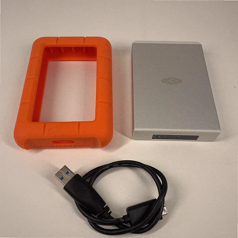 LaCie Portable Rugged Mini 4TB Micro USB-B to USB-A HDD LRD0TU5