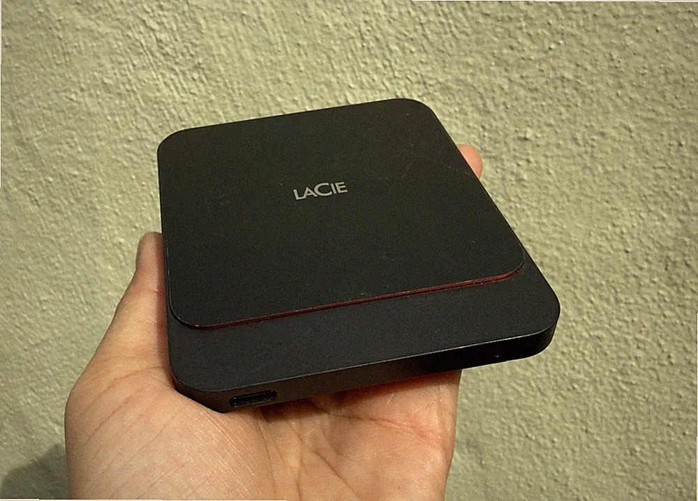 LaCie Portable SSD 500GB USB-C - 100% Health - Only 1 Hour Use