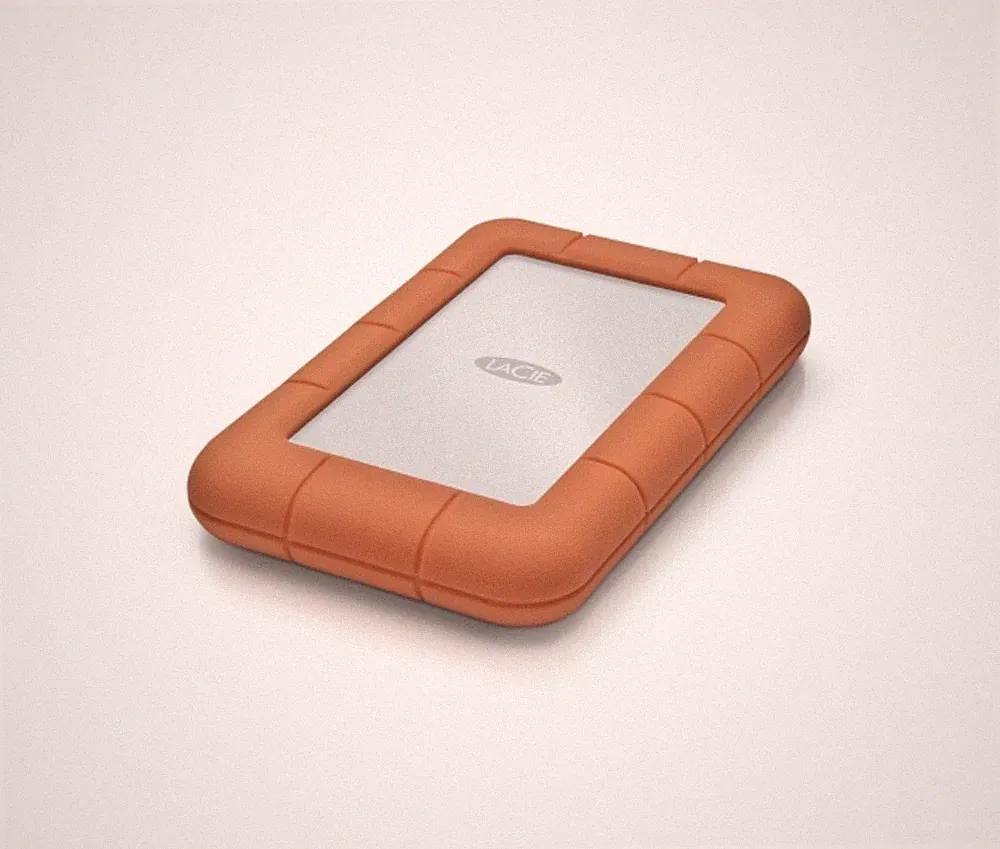 LaCie Rugged Mini 2TB USB-C External Hard Drive HDD ShockProof Rain Protect