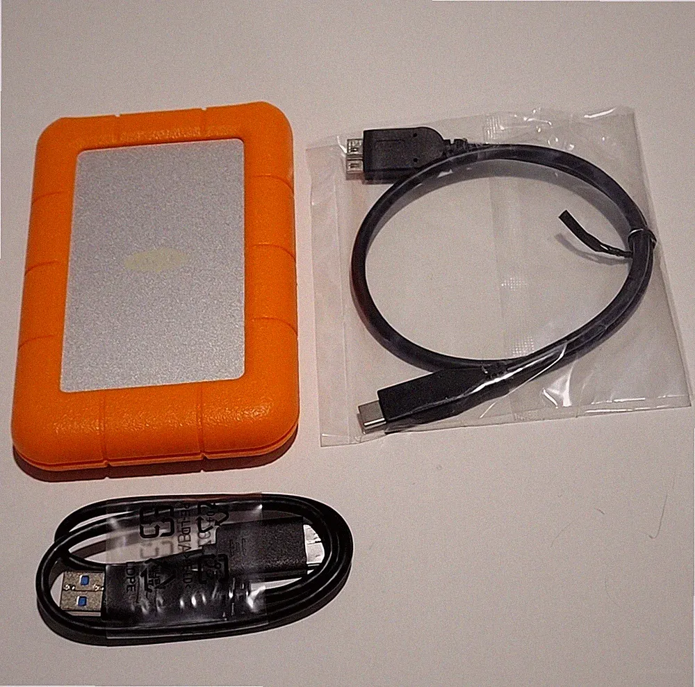 LaCie Rugged Portable UCB 3.0 Enclosure for up to 2TB 9mm thick SATA 2.5" HDD