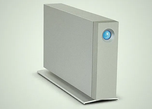 Lacie USB 3.0 Desktop External Hard Drive, Silver, 5 TB LRD0TU2