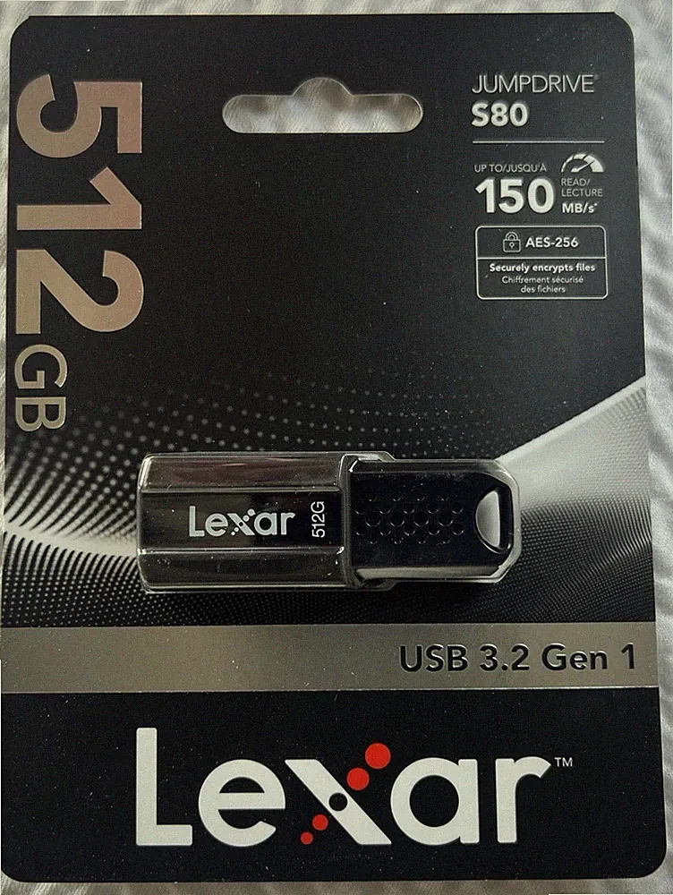 Lexar Jumpdrive S80 512GB USB 3.2 Flash Drive up to 150MB/s - New