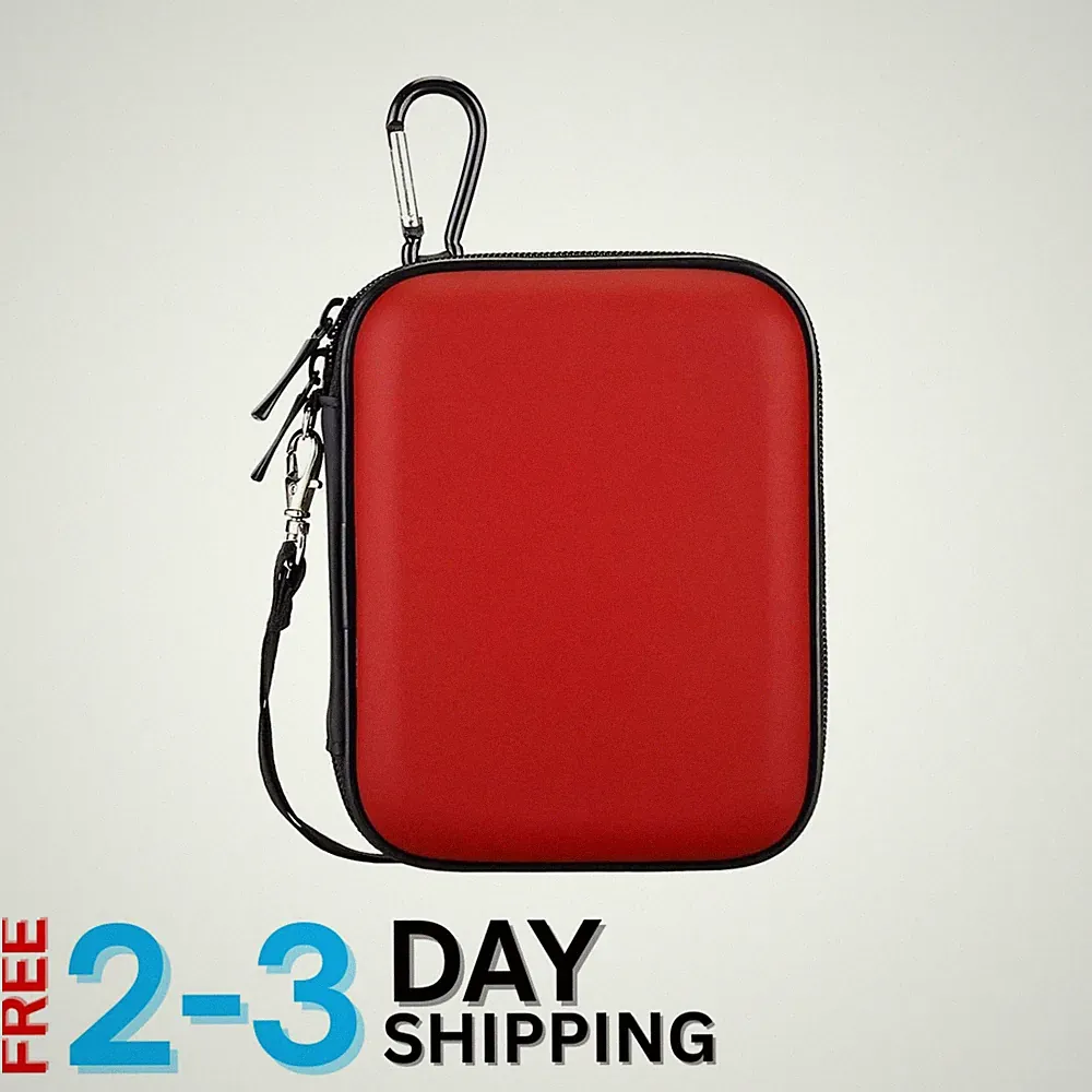 Lightweight Hard Drive Carrying Case with Extra Storage for Cables and Cards