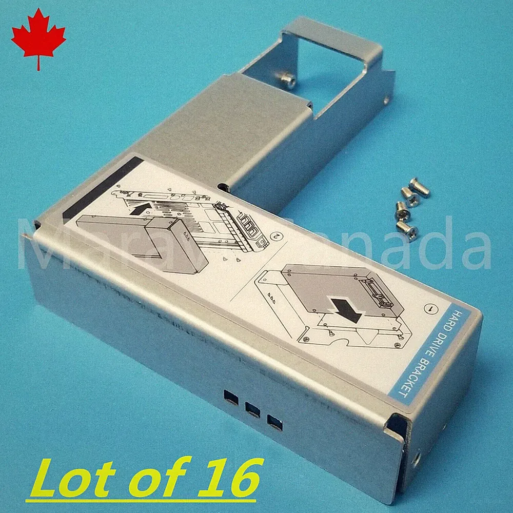 Lot 16: 3.5" to 2.5" SSD SAS SATA Hard Drive Adapter Converter Dell HP Mac Caddy