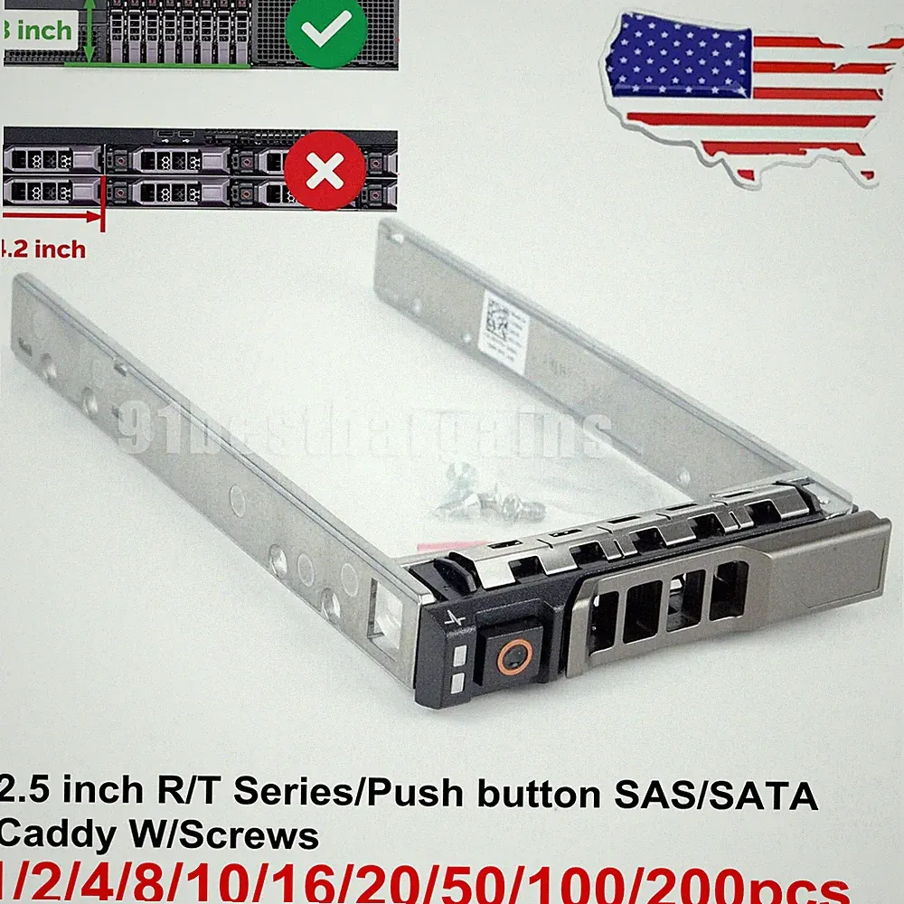 Lot 2.5 Hard Drive Caddy Tray for Dell R720 R730 R730XD R620 R710 G176J SAS SATA