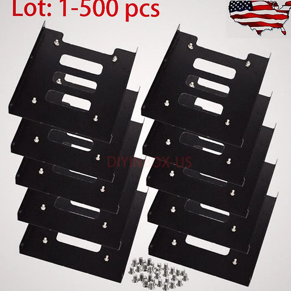 Lot 2.5" to 3.5" Bay SSD Metal Hard Drive HDD Mounting Bracket Adapter Dock Tray
