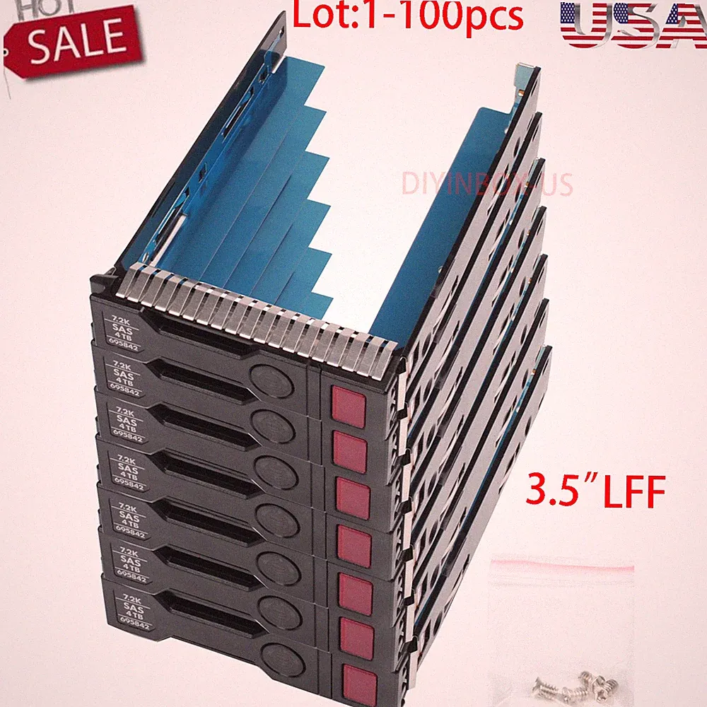 Lot 3.5" LFF HP 651314-001 HDD Hard Drive Caddy Tray for DL360 DL380 G9 G8 G10
