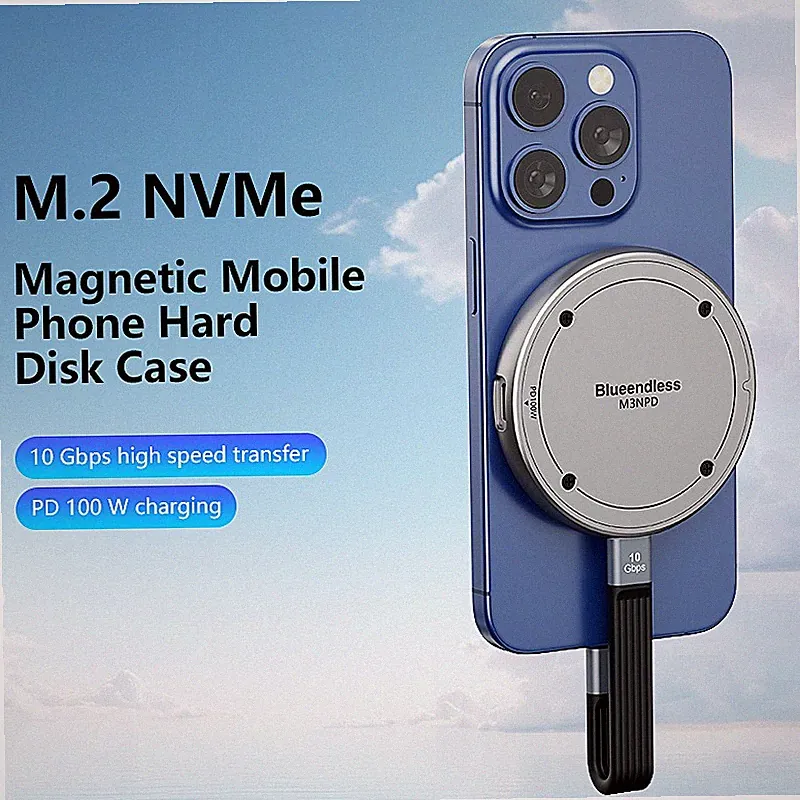 m. 2 magnetic hard drive box nvme solid-state USB 3.2 portable hard drive box