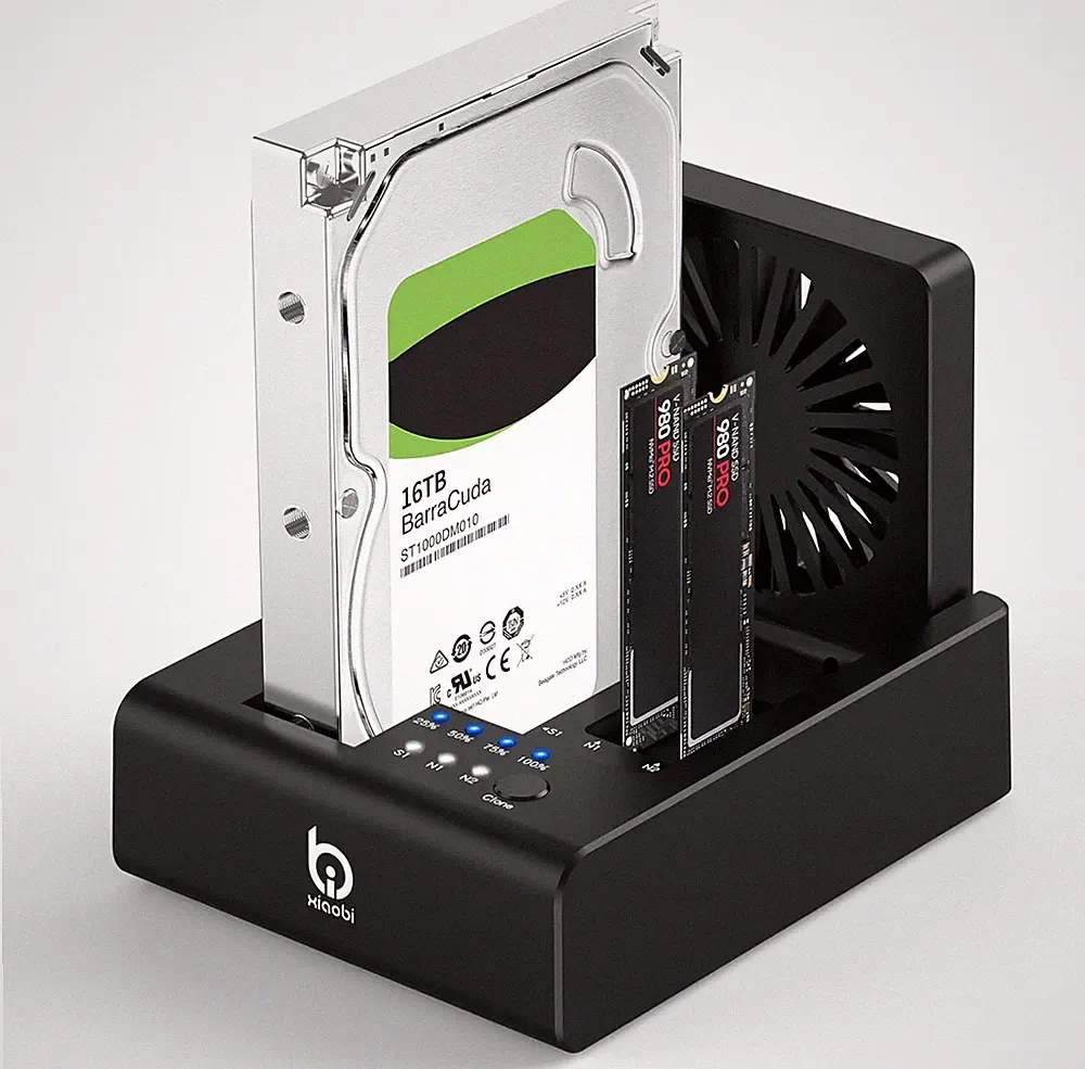 M.2 Nvme & SATA Hard Drive Docking Station, USB C 10Gbps Hard Drive Cloner for M