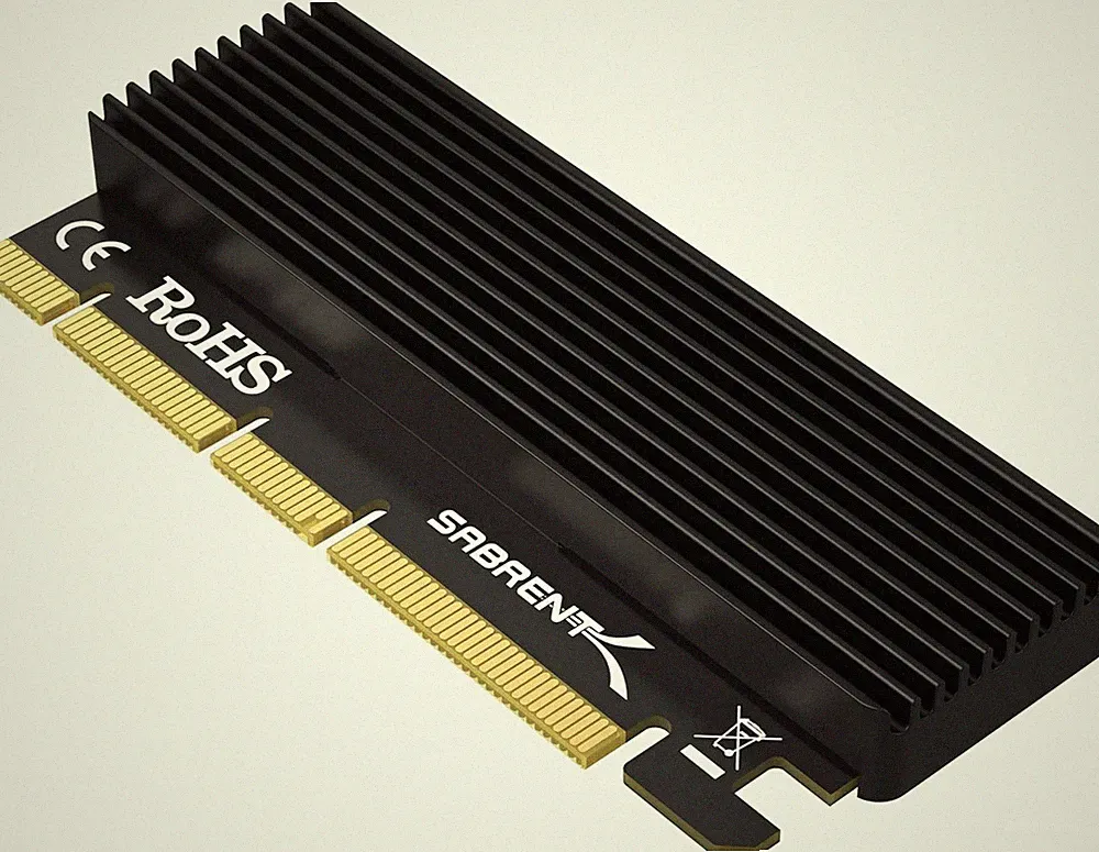 M.2 Nvme SSD to Pcie X16/X8/X4 Adapter Card with Aluminum Heatsink, Easy Install