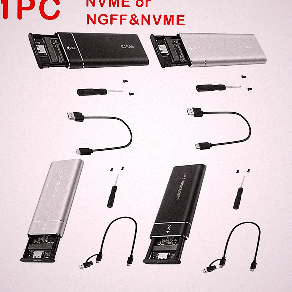 M2 SSD Case NGFF / NVMe Hard Drive Adapter Enclosure M.2 to USB Type-C 3.1 HOT