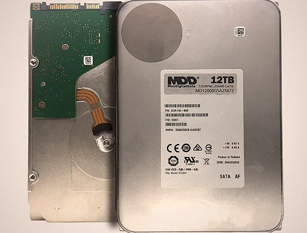 MaxDigitalData 12TB 7200RPM 256MB Cache SATA 6.0Gb/s 3.5inch Desktop Hard Drive