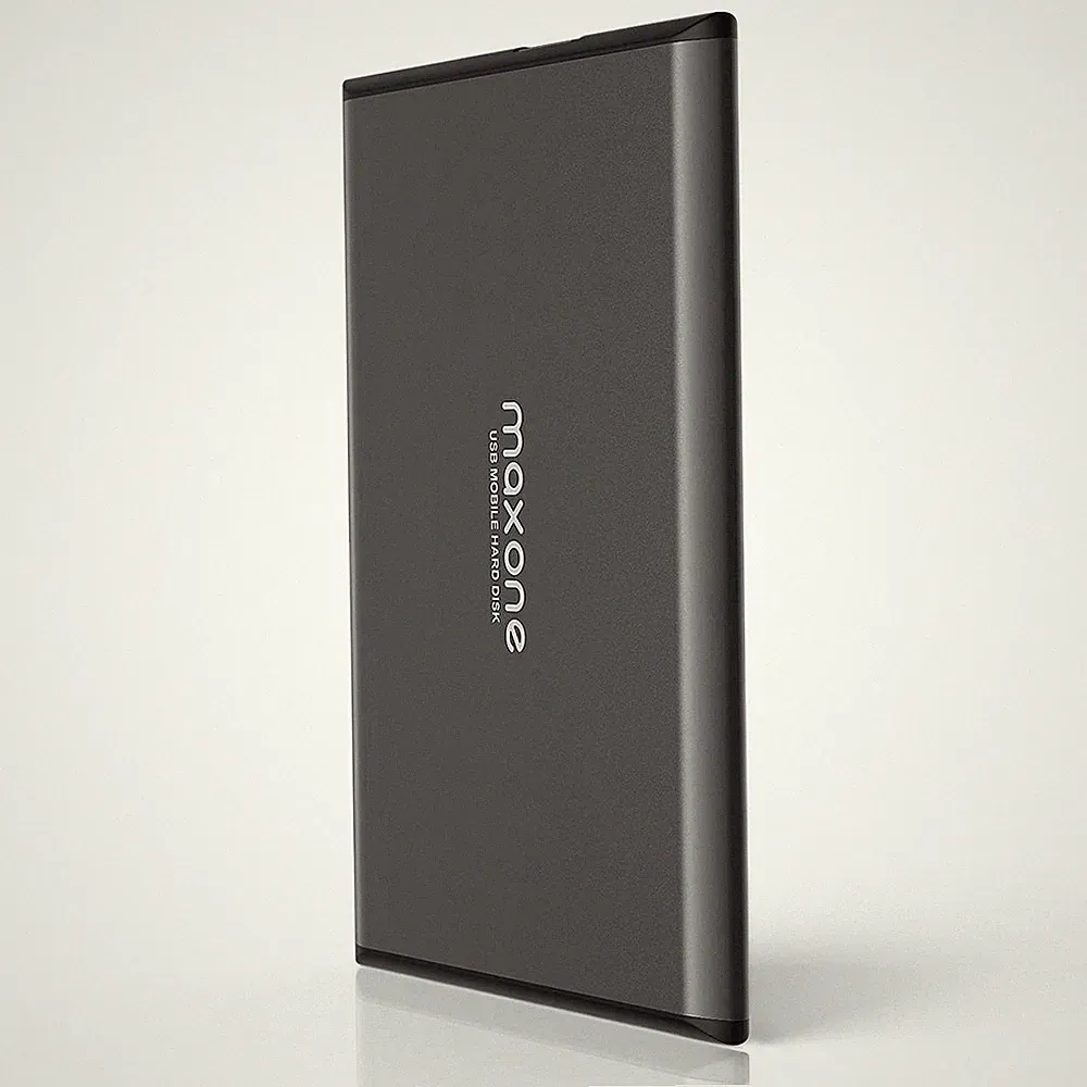 Maxone 1TB Ultra Slim Portable External Hard Drive HDD USB 1TB, Charcoal Grey
