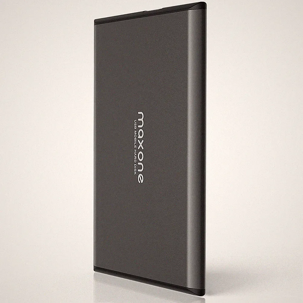 Maxone 750GB Ultra Slim Portable External Hard Drive HDD 750GB, Charcoal Grey