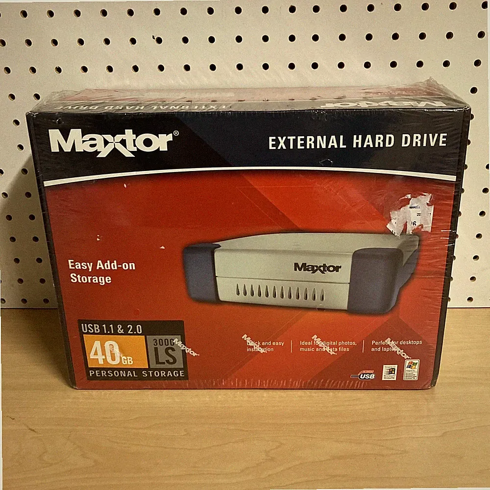 Maxtor 40GB External Hard Drive 3000 LS Personal Storage G01J040 SEALED