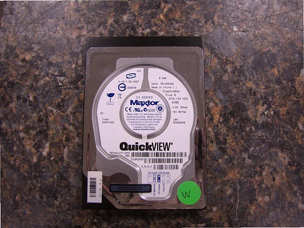 MAXTOR DiamondMax Plus 8 Internal Hard Drive 40 GB ATA/133 HDD TESTED WIPED-ND32