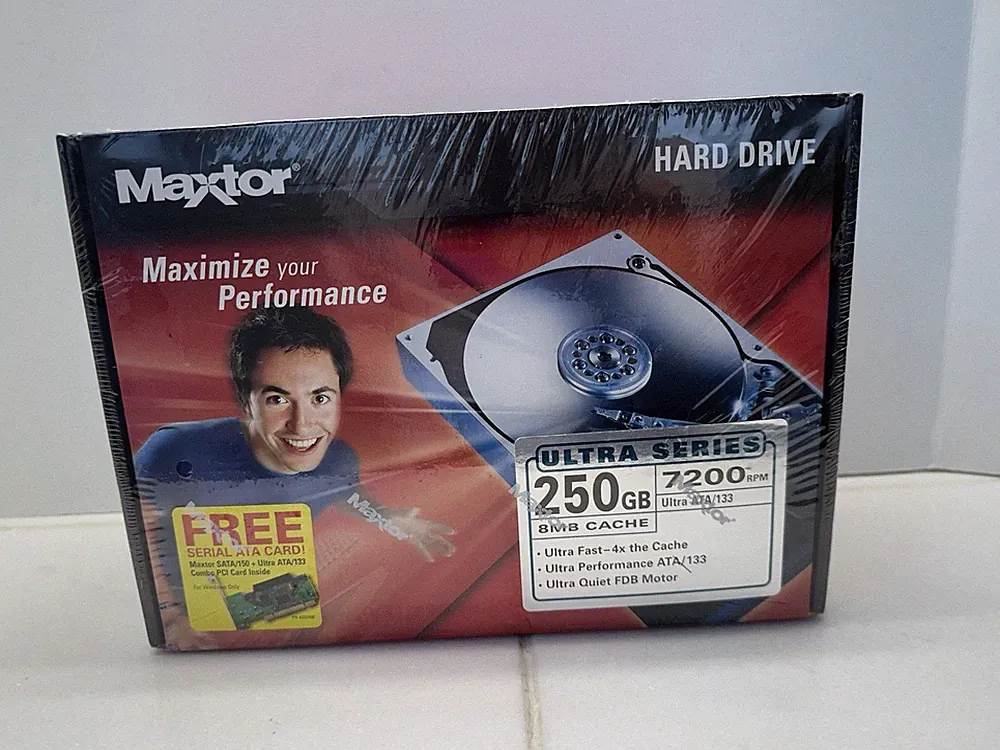Maxtor L01P250 250Gb Hard Drive HDD Ultra ATA / 133 IDE 8MB New Sealed