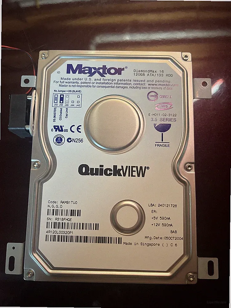Maxtor QuickVIEW DiamondMAX 16 120 GB ATA/133 HDD Hard Drive Vintage