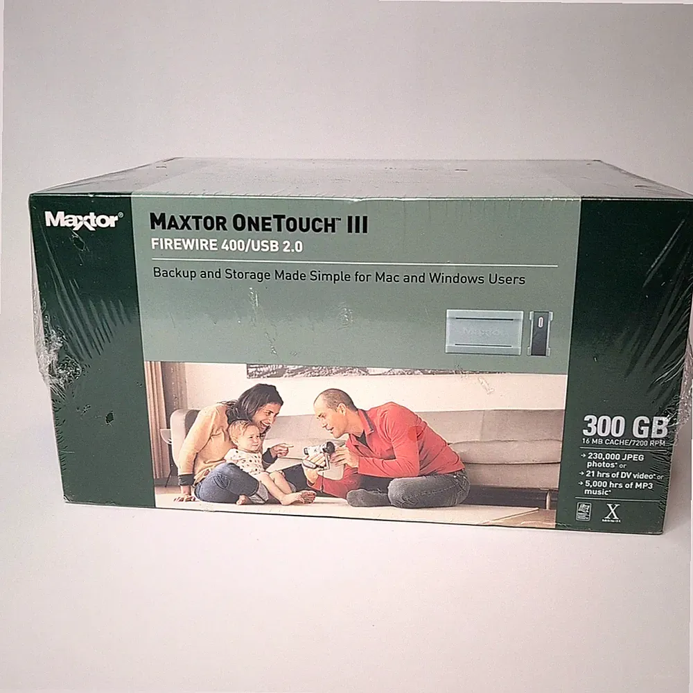 Maxtor Seagate OneTouch III - 300GB External USB 2.0/Firewire 400 Hard Drive