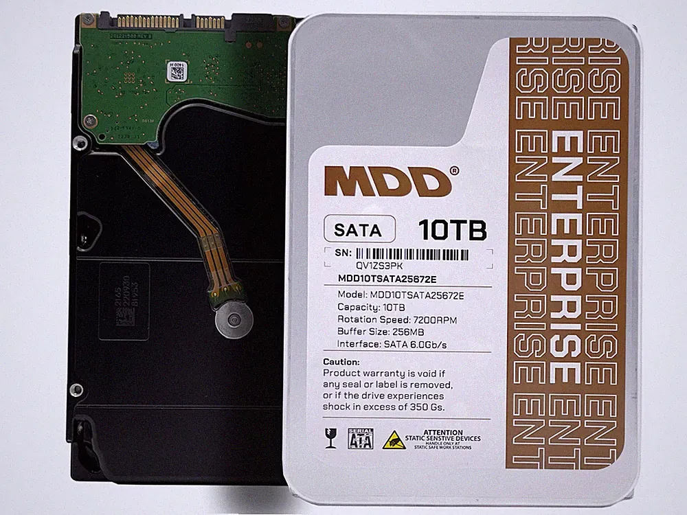 MDD 10TB 7200 RPM 256MB Cache SATA 6.0Gb/s 3.5inch Enterprise Hard Drive