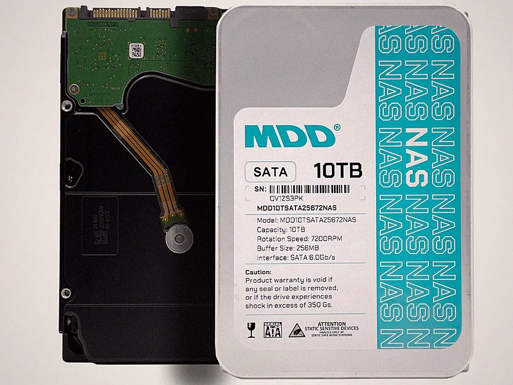 MDD 10TB 7200RPM 256MB Cache SATA 6.0Gb/s 3.5inch Internal NAS Hard Drive